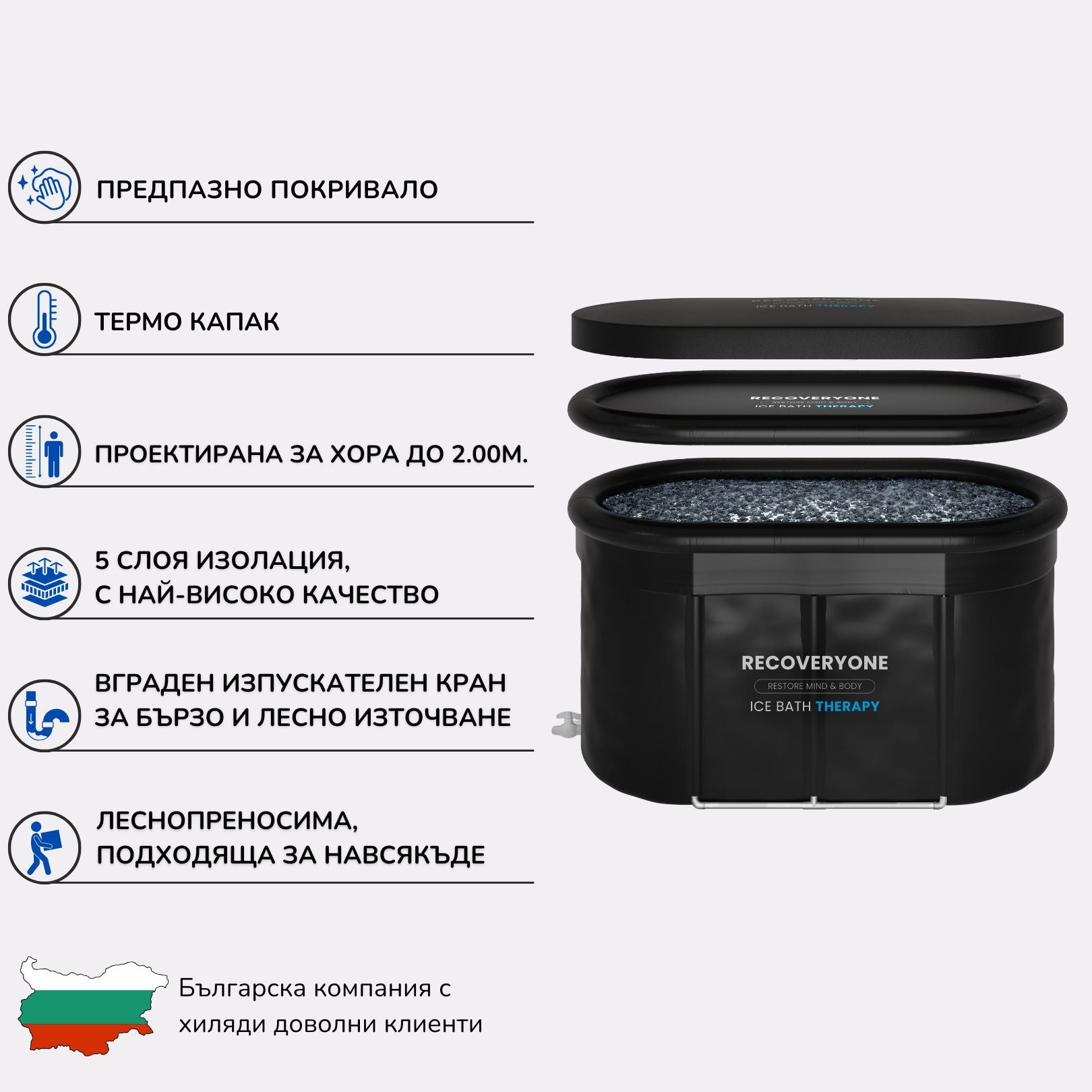 Ледена Вана MAX RECOVERYONE Предимства 