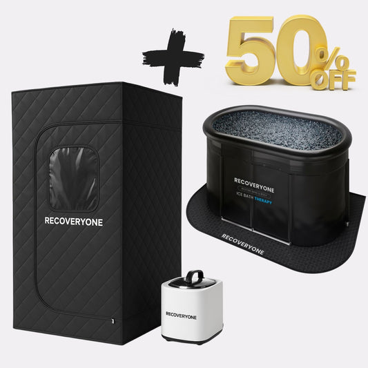 RECOVERYONE - Сауна с Парогенератор + Ледена Вана MAX (50% Отстъпка за Ледена Вана MAX)
